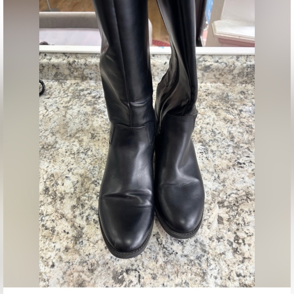 Tommy Hilfiger Black Heeled Boots - Picture 4 of 4